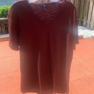 7 for all Mankind V-neck Tee Shirt